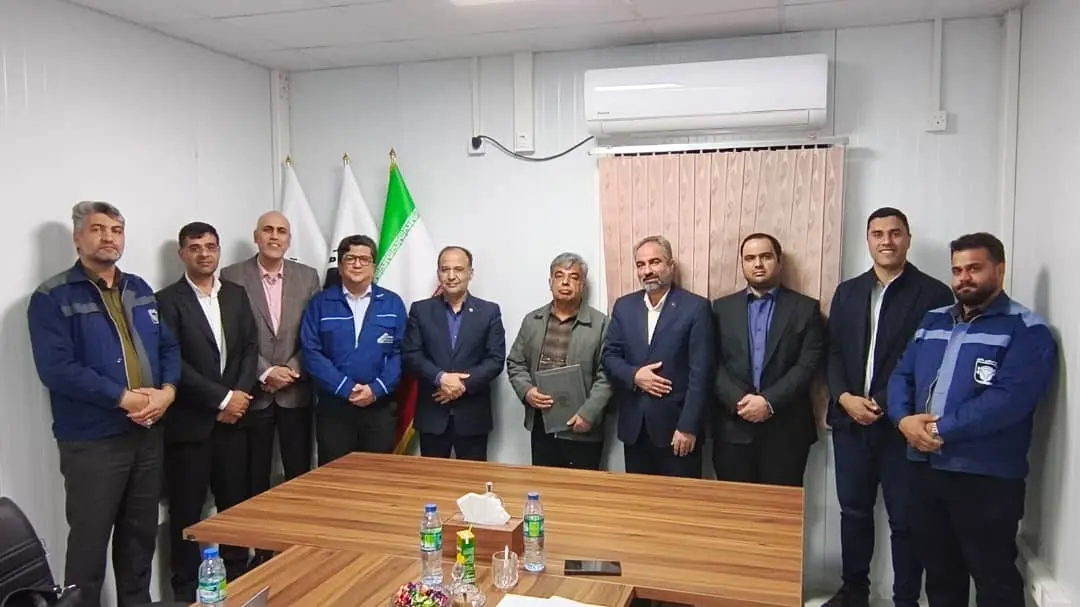 معارفه مهندس خیری به عنوان مشاور مدیر عامل در حوزه توسعه ی پروژه های شرکت فولاد آلیاژی مرکزی بافق